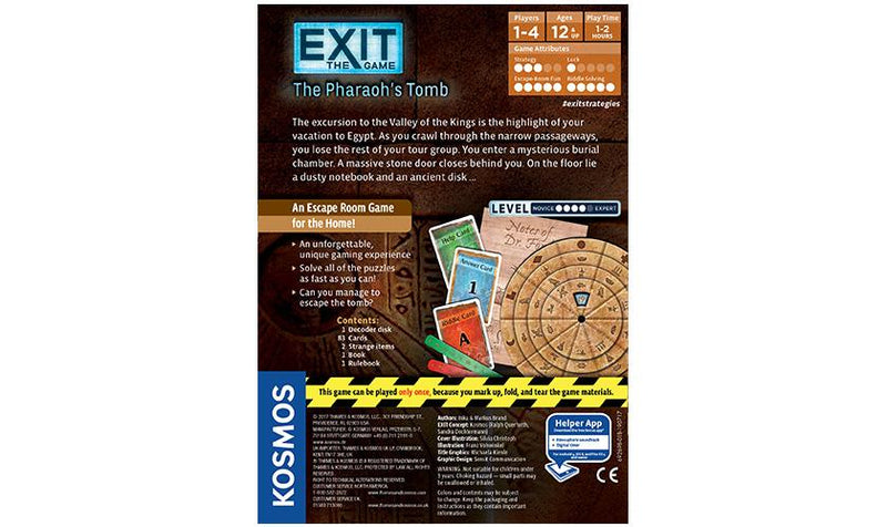 Exit: The Game The Pharaoh's Tomb
