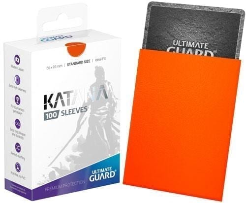 Ultimate Guard Katana Sleeves 100CT 66x91mm Orange