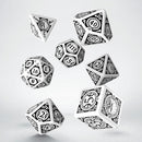Steampunk Clockwork Dice Set White & Black
