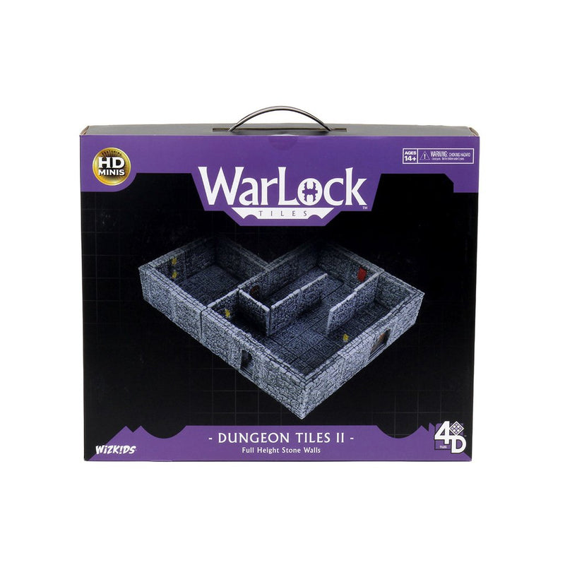 Warlock Dungeon Tiles 2 Full Height Stone Walls