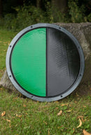 Ready for Battle Round Shield Green & Black