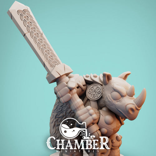 Rhox w/ Sword 2 - Resin Miniature