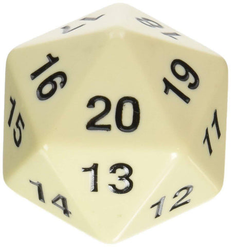 Jumbo Countdown D20 - White