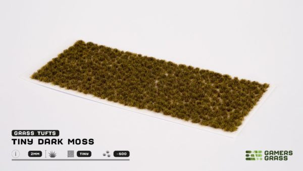 Gamers Grass: Tiny Dark Moss Tuft 2mm