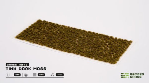Gamers Grass: Tiny Dark Moss Tuft 2mm