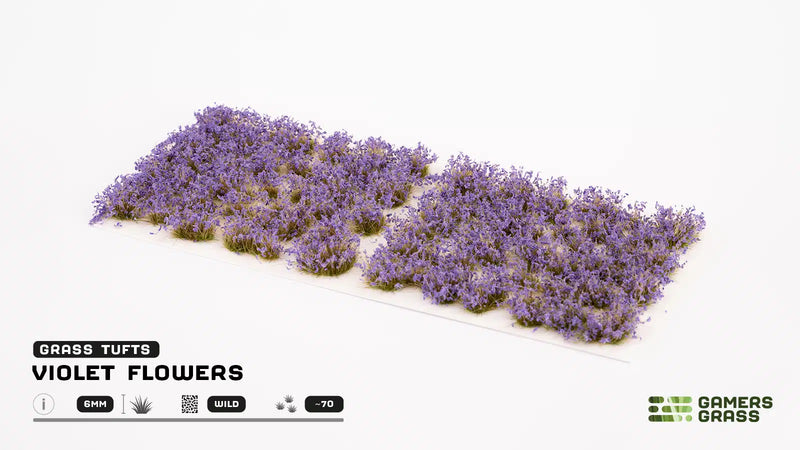 Gamers Grass: Violet Flowers Wild Tuft