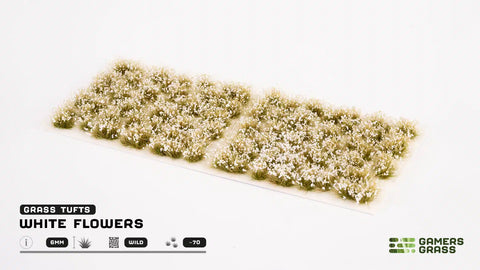Gamers Grass: White Flowers Wild Tuft