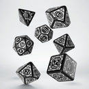 Steampunk Clockwork Dice Set Black & White