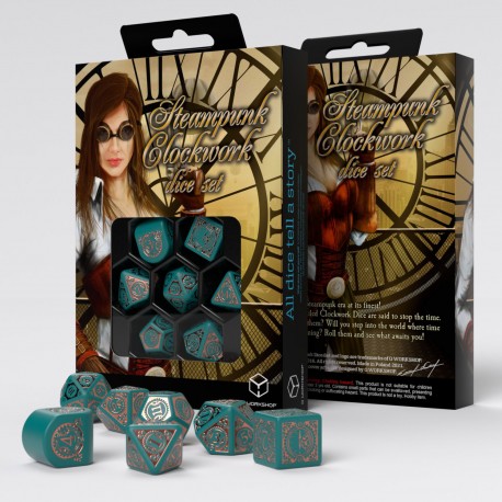 Steampunk Clockwork Dice Set Nautical Apparatus