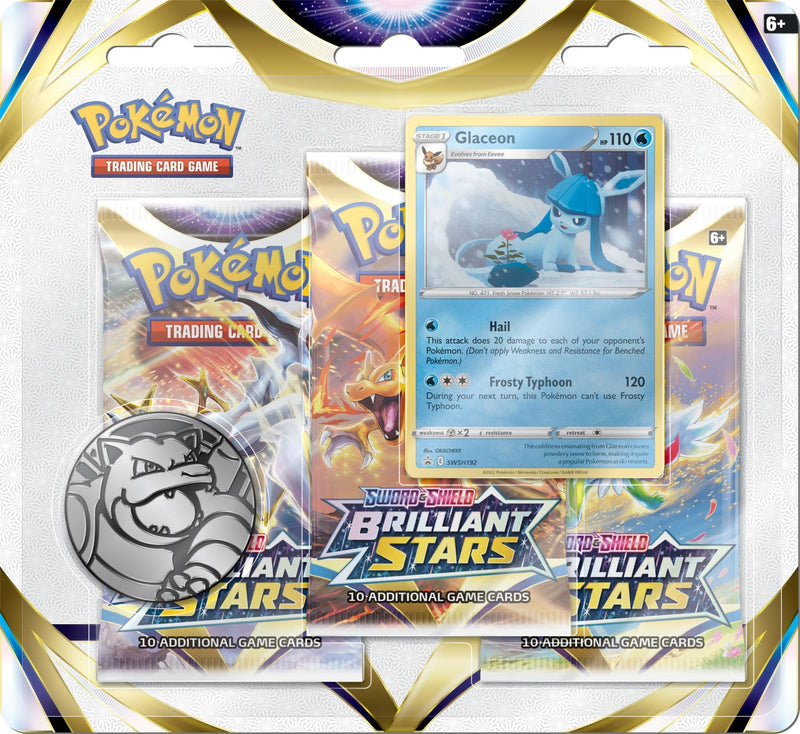 Pokemon Sword and Shield Brilliant Stars Boosters 3 Packs
