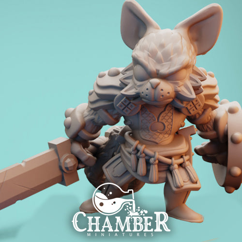 Tabaxi w/ Sword - Resin Miniature