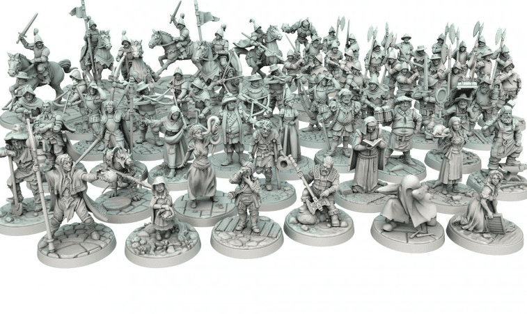 Dungeons & Lasers Townsfolk Miniature Pack