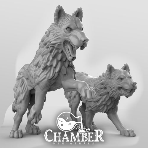 Wolves - Resin Miniatures